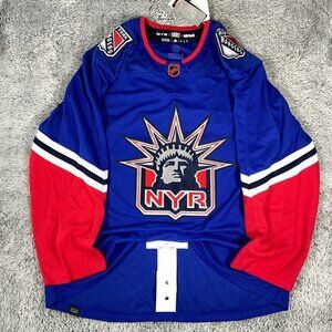 Adidas New York Rangers Reverse Retro 2.0 Authentic Jersey Size 54 Adult Blue